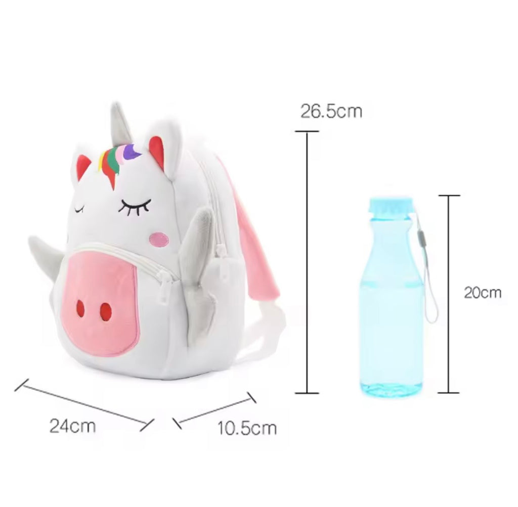 Sac à dos enfant animaux 3D en peluche - Kawaii maternelle