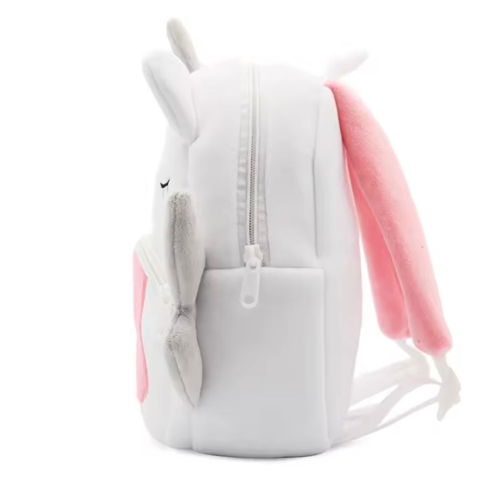 Sac à dos enfant animaux 3D en peluche - Kawaii maternelle