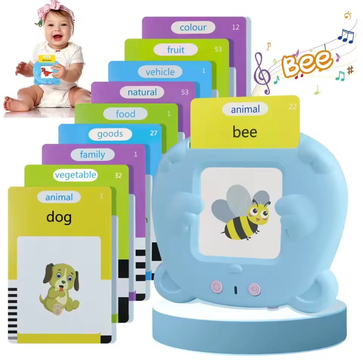 Jeu de flashcards parlantes éducatives