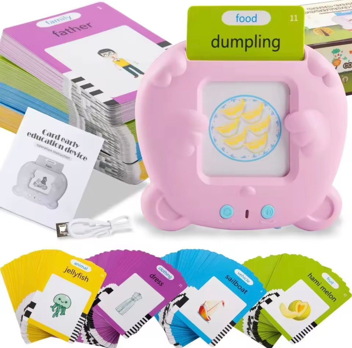 Jeu de flashcards parlantes éducatives